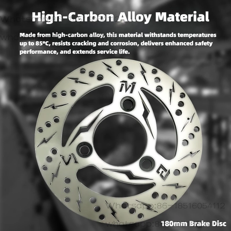 180mm 200mm 220mm Inner Hole 58mm 40.5mm Brake Disc For No. 9 Electric Vehicle/Motorcycle, Synthetic Steel Brake Disc