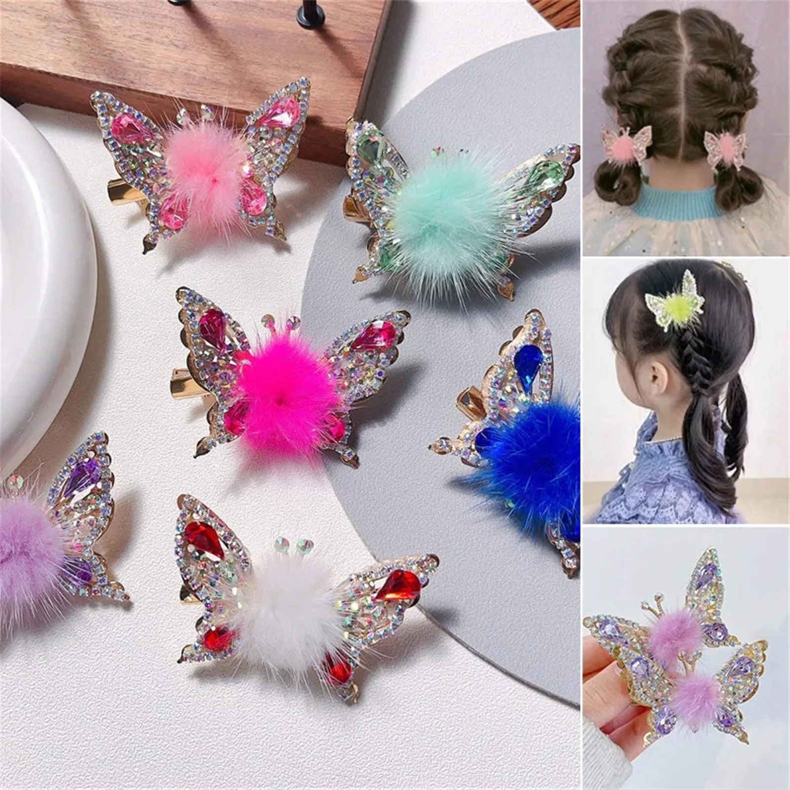 

Tan Hair Clips Flying Butterfly Hairpin Sparkly Butterfly Hair Clips Women Cute Alloy Flying Butterfly Hairpin Clips Hair Thick