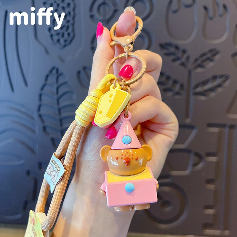 Kawaii ميفي بوريس دمية الخبز البيت المفاتيح الظهر التعبئة والتغليف الديكور سيارة المفاتيح الفتيان والفتيات هدايا عيد الميلاد #6
