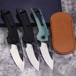 WPKOPYA USA D2 Steel outdoor folding hunting knife, Tactical Survival folding knife, outdoor EDC pocket knife