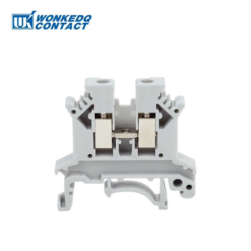 10Pcs UK 2.5 Terminal Block UK2.5B Screw Connection Connect Strip 2.5B 2.5mm² Cable Electrical Din Rail Wire Connector