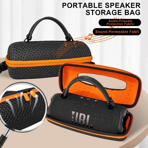 ZOPRORE Estuche de viaje duro para exteriores para altavoz JBL Charge 6, funda transparente para altavoz JBL Charge6, bolsa Permeable con sonido