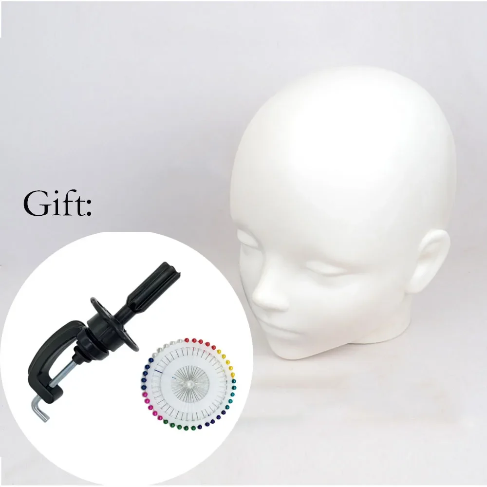 Wig Head Model Mannequin Dummy Wig Glasses Hat Display Stand Hair Mannequin head Stand Holder  Head Model Wig Display with Stand