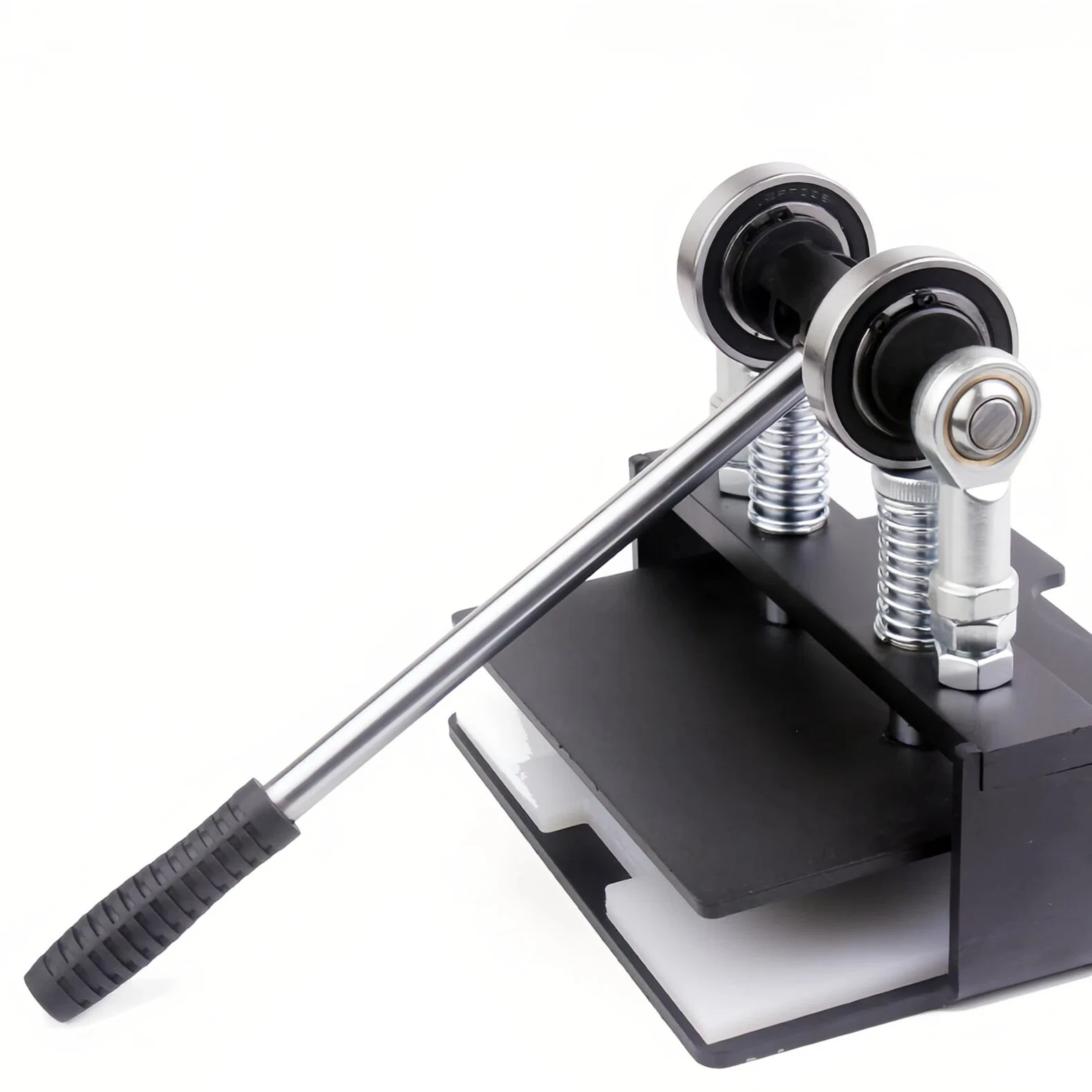 Table Tennis Racket Rubber Cutting Machine Double Roller Bearing Manual Press Rubber Edge Cutter