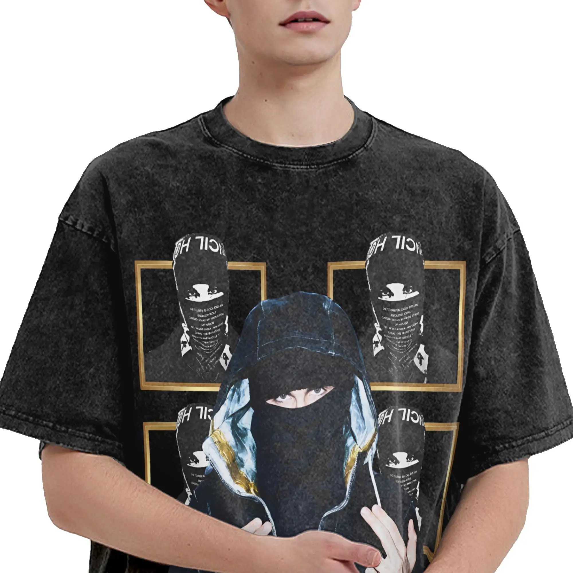 EsDeeKid Council House Rat Tour 2026  T Shirts Hip Hop Washed Cotton Harajuku T-Shirt Cool for Men Women Streetwear Printed Tees