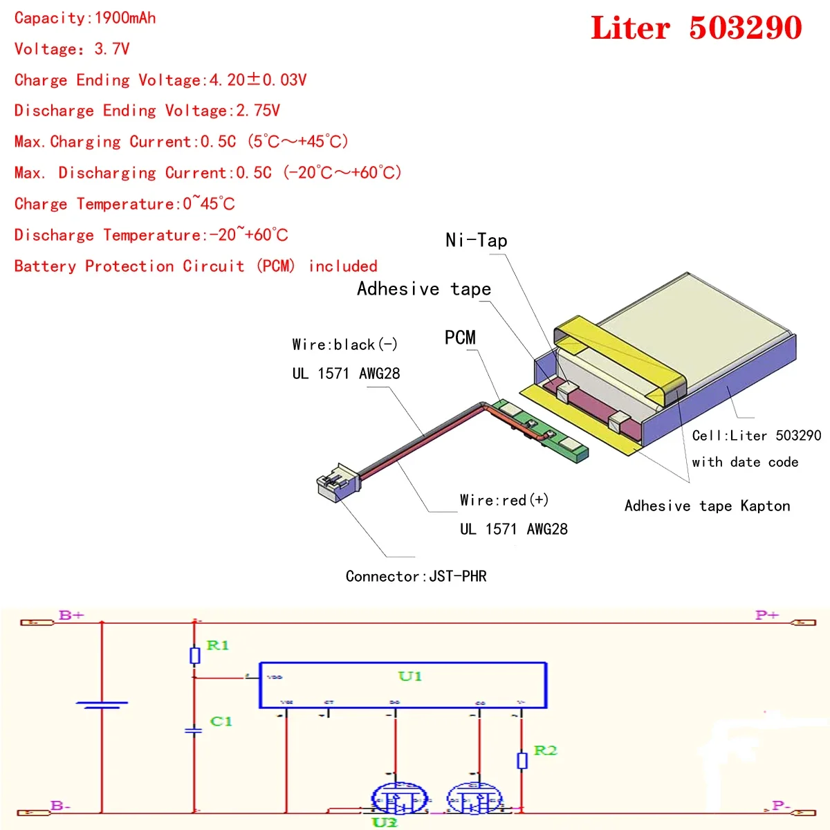 Tablet computer battery 503290 3.7V 1900MAH 503590 MP3 MP4 MP5 GPS DVD Universal Li-ion battery for tablet pc 7 inch 8 inch 9inc