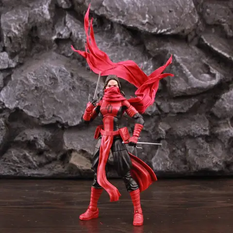 Marvel Legends Elektra Natchios Daredevil Lady 6" Action Figure Defenders Toys Doll Model