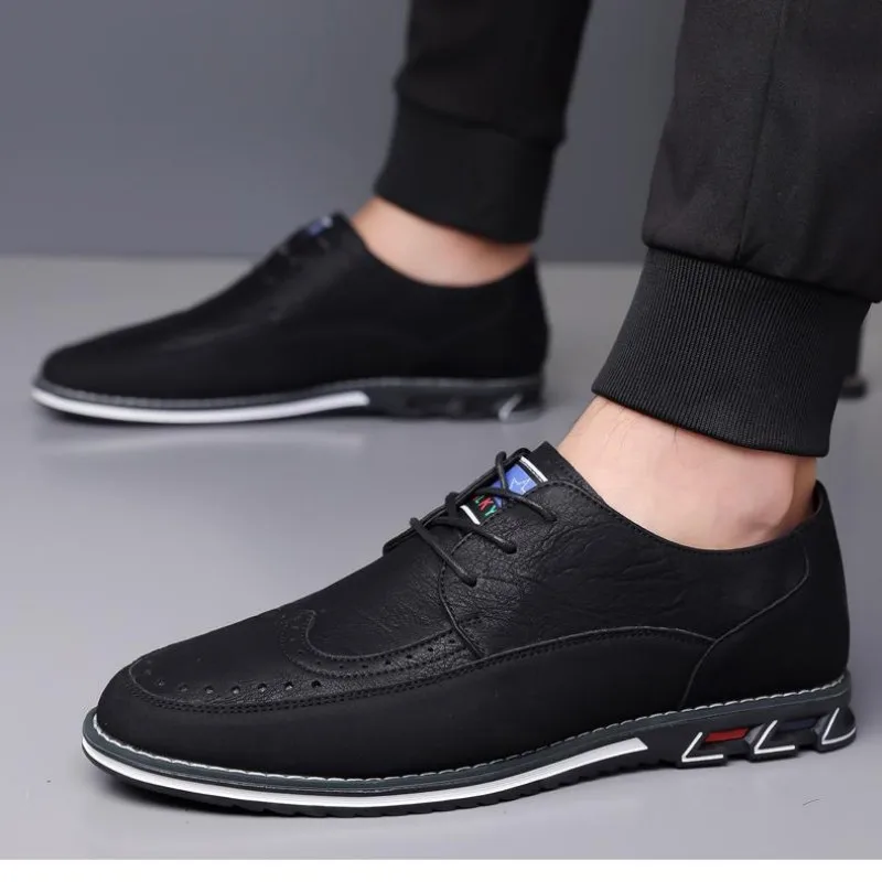 

Мужская повседневная обувь большого размера на шнуровке с мягкой подошвой и поддержкой лодыжки, модная рабочая офисная обувь на выбор, большой размер 50, 51 52 53