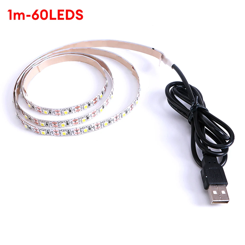 5v Usb LED Light With Adjustable Warm And Cool Light  Tv Backlight  Bedroom Cabinet  Diy Home Decoration Light LED Strip