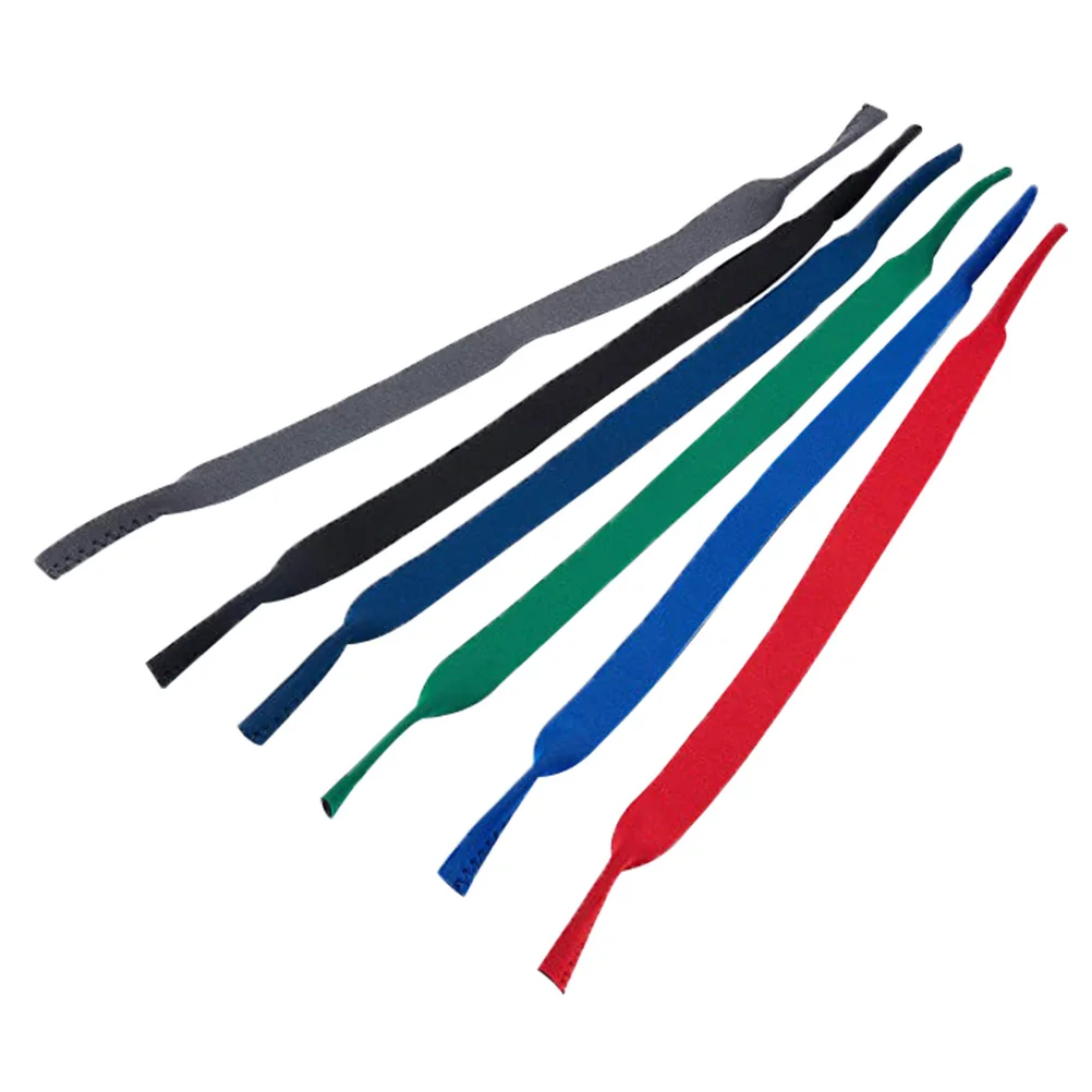 

6 Pcs Sports Glasses Strap Elastic Cord Eyewear Holder Sunglasses Straps Band Durable Lightweight Outdoor Activities Daily Use