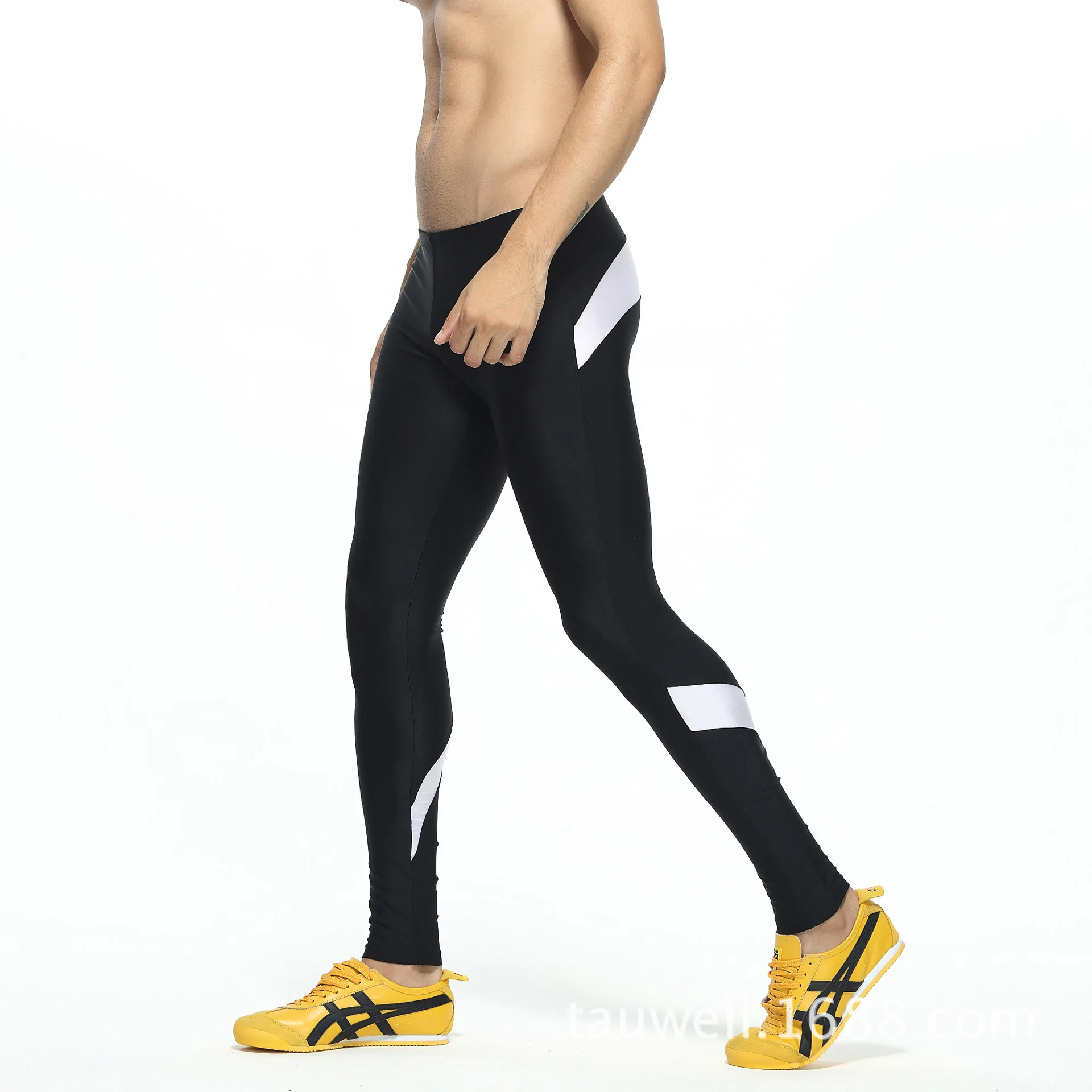 TAUWELL special for  men's diving pants, body sculpting fitness pants, trousers, smooth and fashionable color matching run