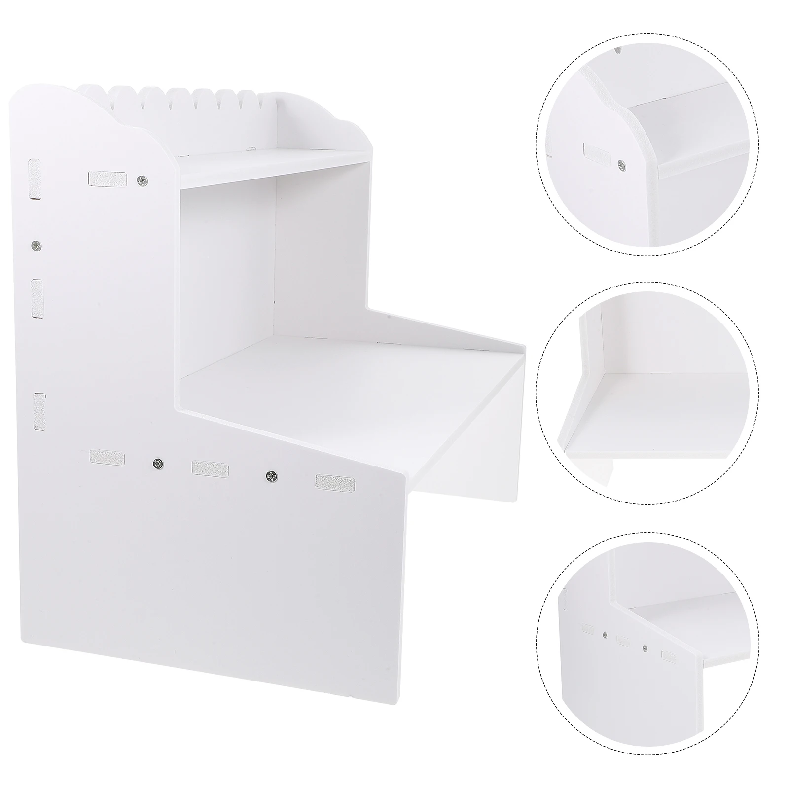 

2 Tier Storage Desktop Organizer Shelf Home Office Dormitory Multi-Layer Makeup Snacks Holder Smooth Surface 2-Tier Rack