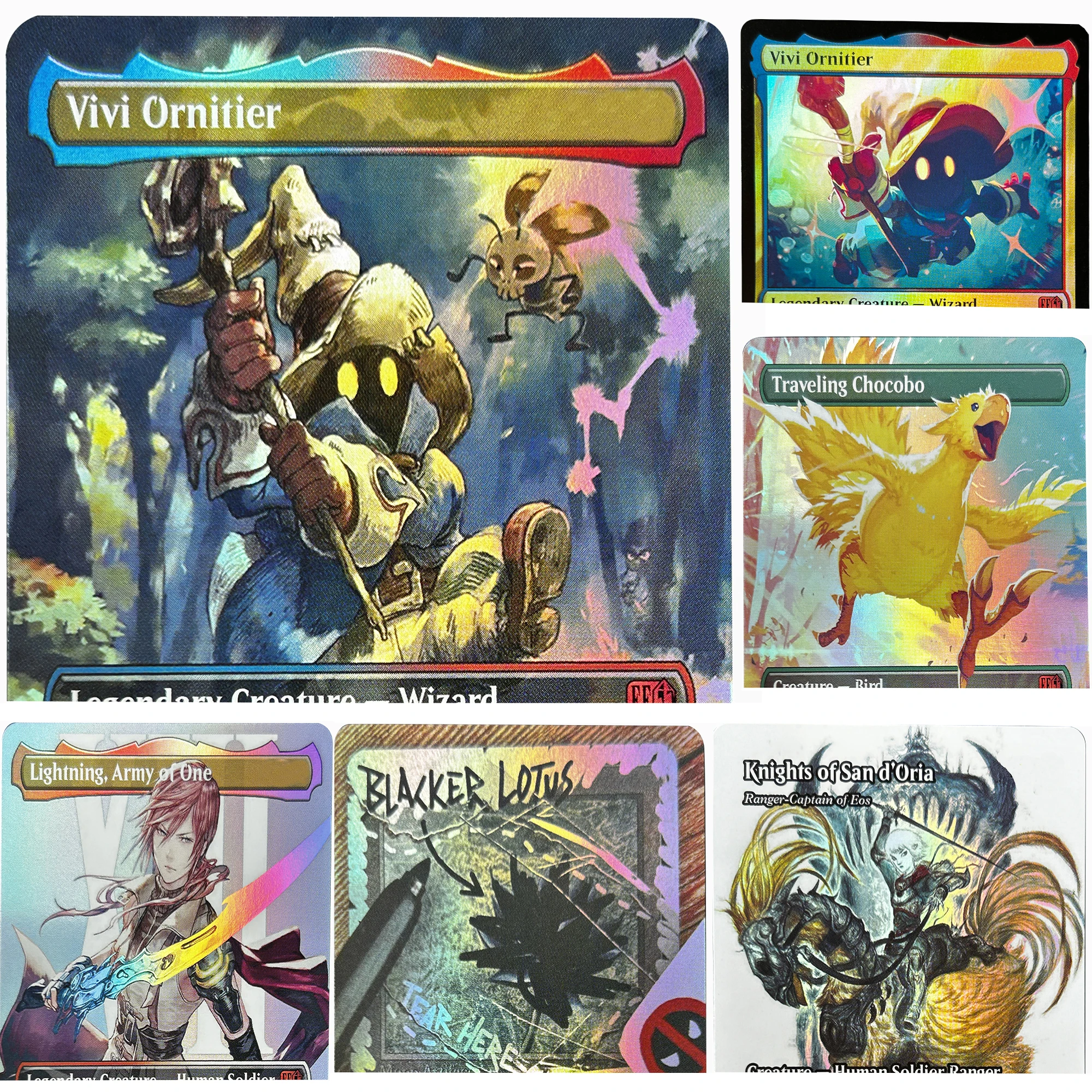 بطاقات BL FOIL FF Vivi Orni Chocobo والمزيد من بطاقات BLACK Core القياسية الرائعة والجميلة عالية الجودة ألعاب لوحة الورق