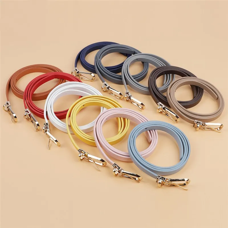 Women's Belt Minimalist Trendy Thin Belt Casual Metal Pin Buckle Waist Belt Dress Jeans Lady Waistband Pu Leather Female Strap