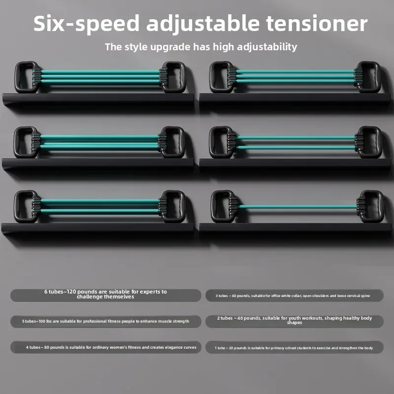 Chest Expansion Stretcher Shoulder Back Pectoral Trainer Multifunctional Fitness High Elasticity Arm Stretch Elastic Rope