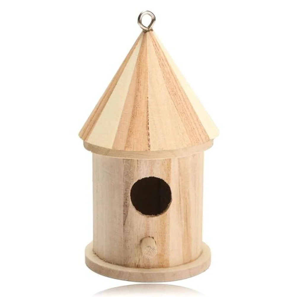 

Hummingbird Birdhouses For Outdoors Outside Hanging Wooden Nest Parakeets Pine Breathable