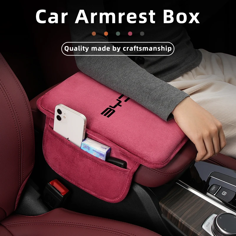 

Car Seat/Center Console Suede Armrest Mat Cover Accessories For BYD S6 S7 E5 E6 M6 G3 G5 T3 13 F3 F0 Tang Song Qing Yuan Max