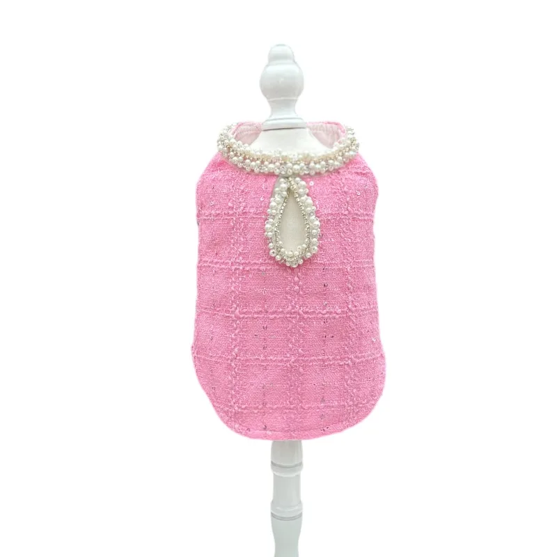 

Cat Dog Vest Coat Spring Pet Clothes Apparel Yorkshire Terrier Maltese Clothing Puppy Pomeranian Shih Tzu Small Dog Costume Pink