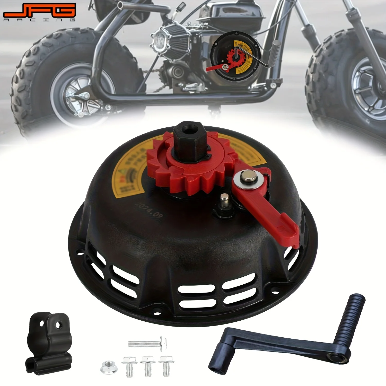 Hand Crank Starter No-Pull Engine Start Fast Pull Start For COLEMAN B200R CT200U Mini Bike HONDA GX160 Handle Start Motorcycle
