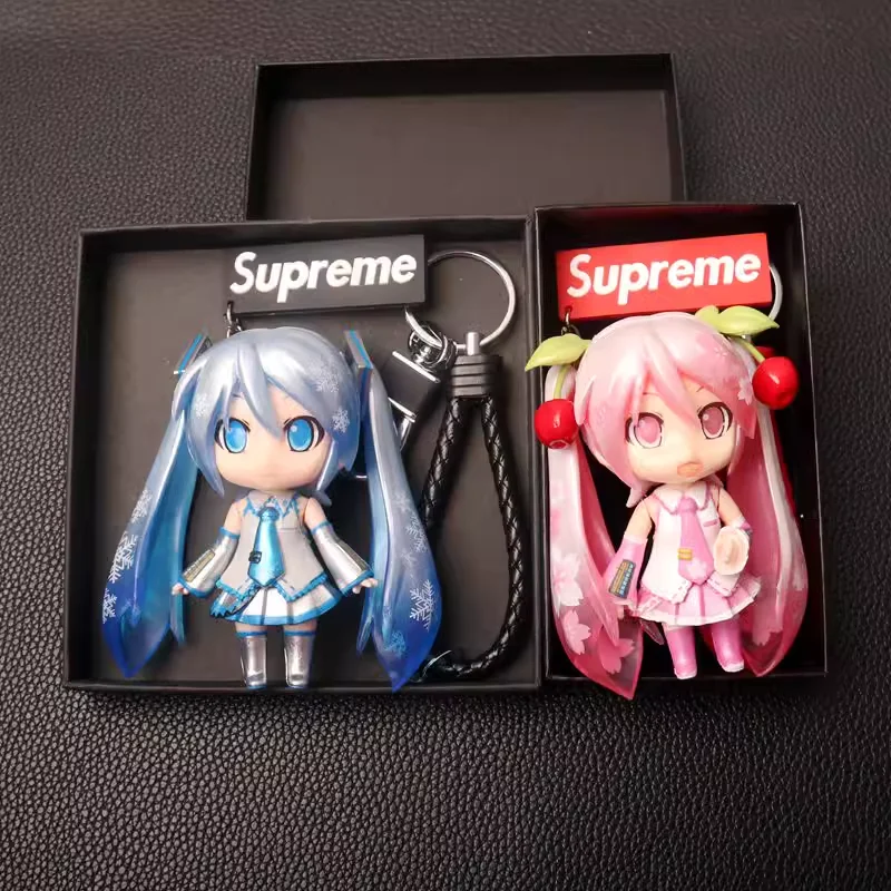 Hatsune Miku Anime Pendant Schoolbag Pendant Backpack Ornament Car key chain Girl Delicate Cute Xmas Gifts