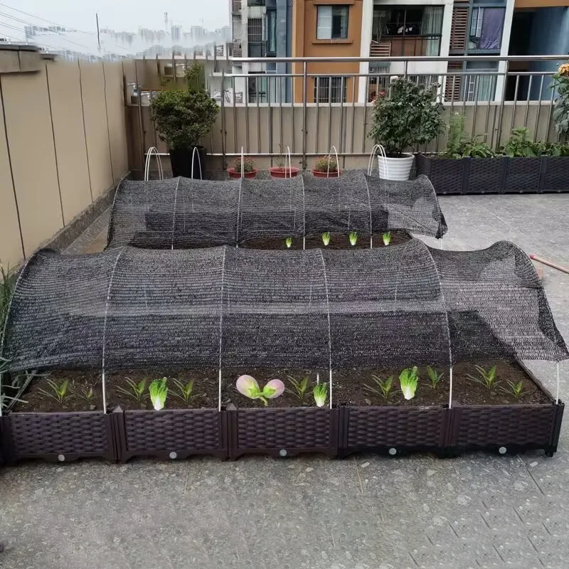 

6 Pin Sun Shading Rate75% Anti-UV HDPE Black Sun Shading Net Balcony Garden Greenhouse Succulent Plant Swimming Pool Sunshade