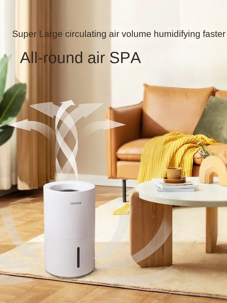 SEEDEN Mistless humidifier household water on soft sound cold evaporation smart purification for pregnant and baby