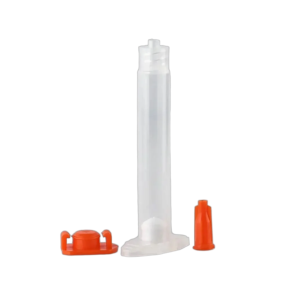 50Pcs 3cc Dispensing Syringe Barrel Piston Top Hat End Caps