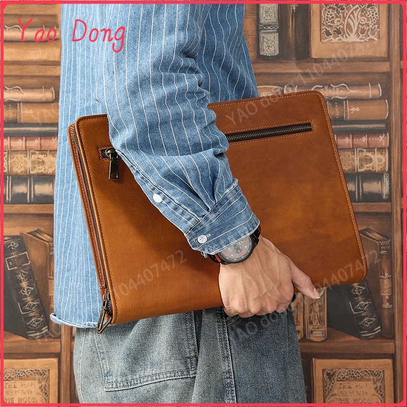 Yao Dong Crazy Horse leather Ipad case 12.9 