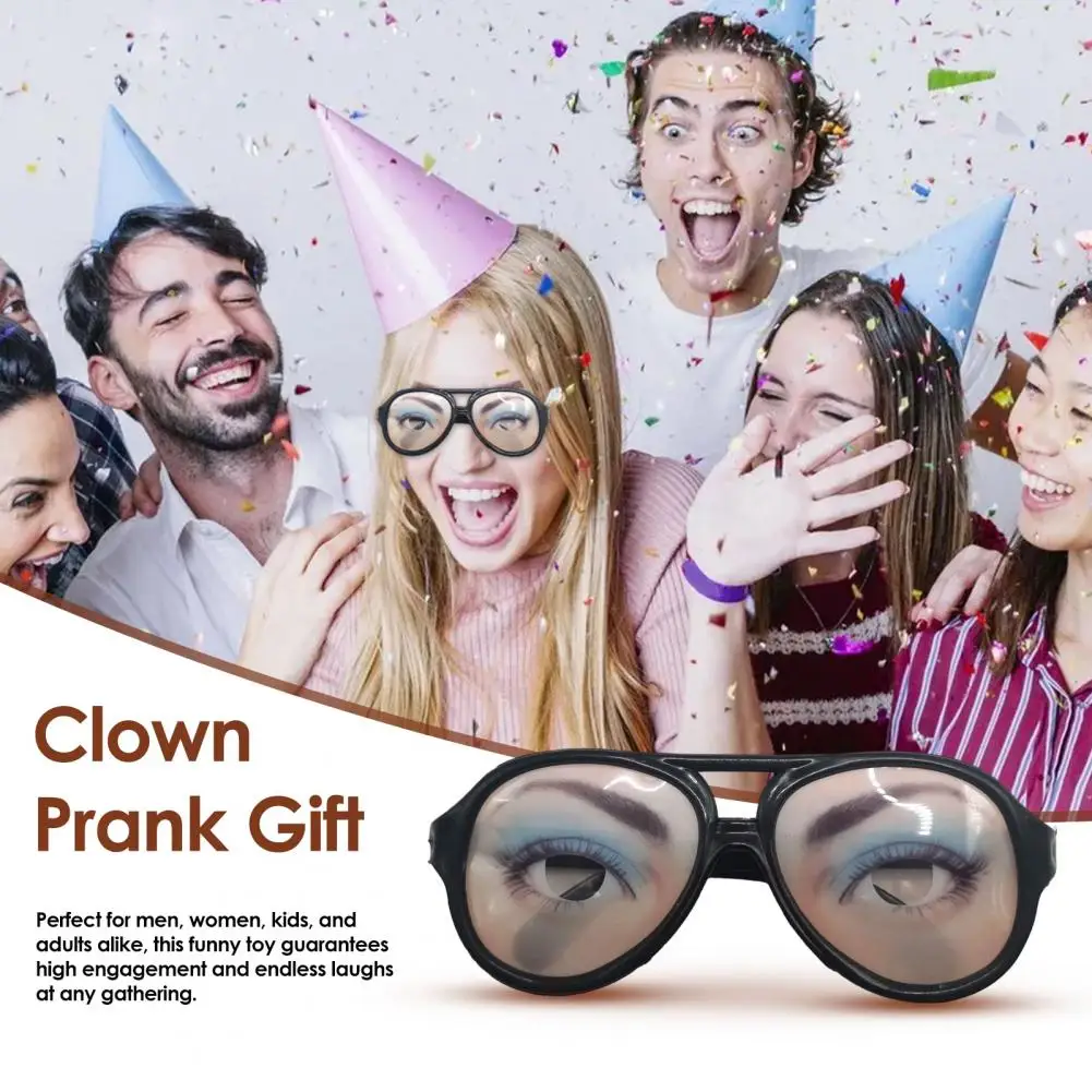 Funny Gag Glasses For Party Novelty Crazy Eyewear For Adults Kids Carnival Prank Accessory Weird Sunglasses