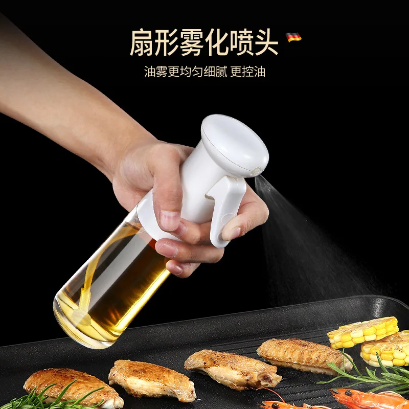 

200ml Oil Bottle Kitchen Oil Spray Bottle Cooking Baking Vinegar Mist Sprayer Barbecue Spray Bottle for Cooking BBQ Picnic Tools