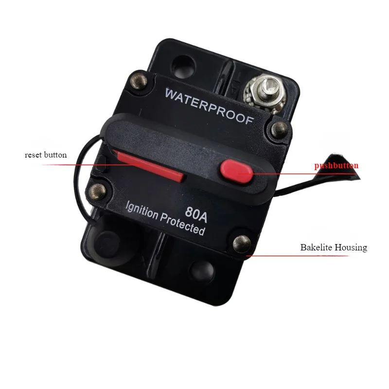 Car Yacht Overload Protection Switch, Safety Fuse, High And Low Temperature, High Current, Car Audio Fuse, Circuit Breaker