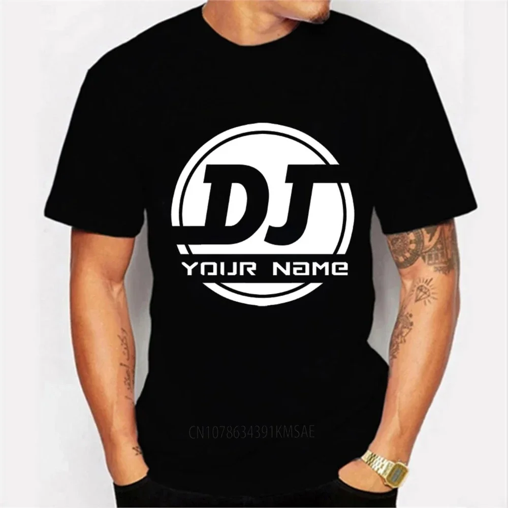 Custom Logo T-shirt DJ DIY Name Logo Picture Text Team Tshirt Men and Women T Shirts Short Sleeve Shirt Advertising Custom Shirt