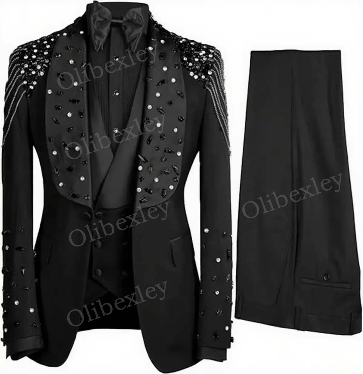 

High Quality Customized Mens 3 Piece Suit Exquisite One Button Slim Fit 2025 Fashion Tuxedo for Wedding Groom Business