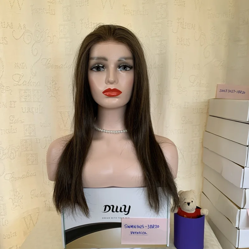 DWY Veronica Mono Lace Front Dark Brown Straight SWMN1025-3BR20 Synthetic WigNEW