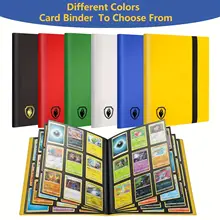A pasta de cartão comercial de 9 bolsos contém 360 cartões, álbum de cartão de carregamento lateral elegante, pasta de coleção de cartões resistente para TCG, MTG, Yugioh