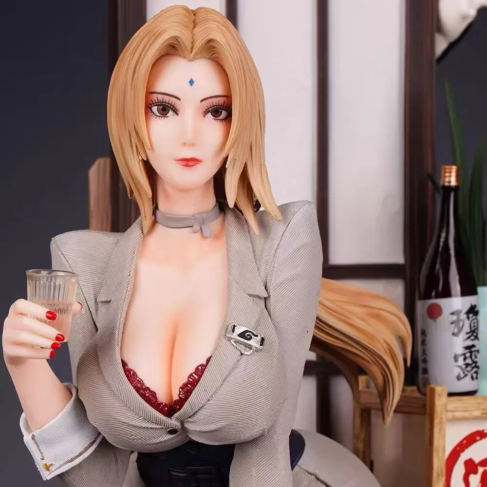 

43cm NARUTO Shippuden Figuree Toy High Quality GK Game Statu Tsunade Anime Girl PVC Action Figure Adult Collection Model Doll