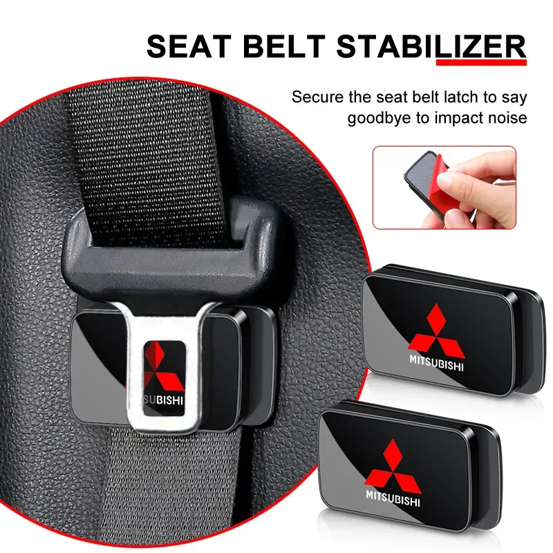 

Magnetic Car Seat Belt Holder Stabilizer Clip for Mitsubishi Outlander Lancer 10 ASX Pajero Sport Ralliart