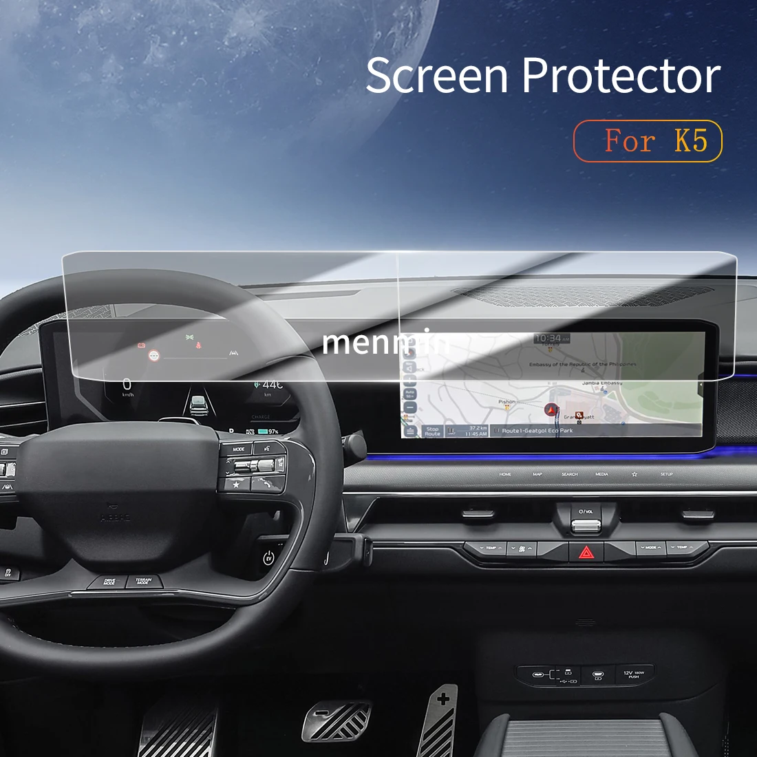 

Car Stickers Dash Carplay Mirror Screen Protector Display Tempered Glass Protective Film Vehicle For25 KIA K5