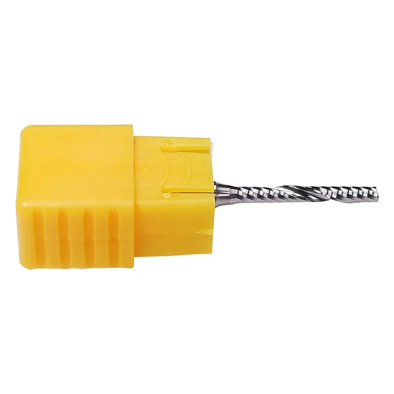 10 Uds. Broca enrutadora de fresa de extremo de flauta única de carburo de 2mm x 15mm para máquina de grabado