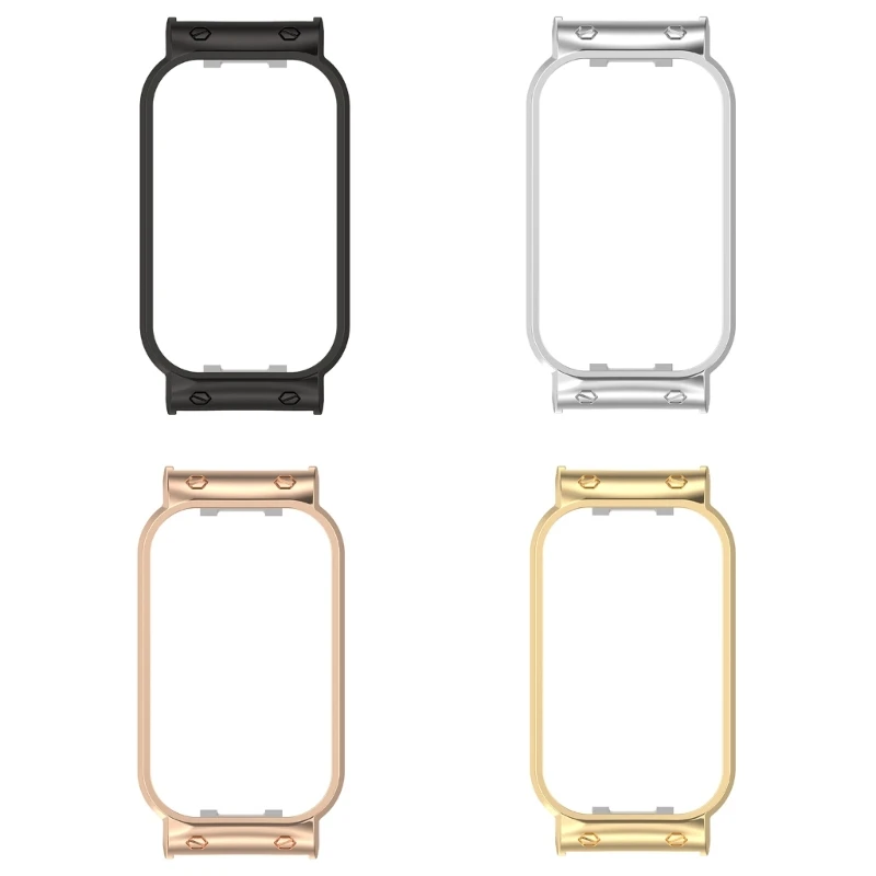 Smartwatch Metall Shell Protector Fall Ersatz Rahmen Stoßstange Strap Stecker Adapter Für Redmi band 2 band2 Uhr Zubehör