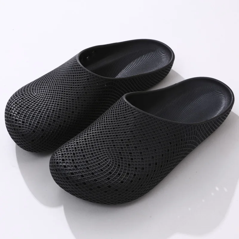 Lightweight Non Slip Half Slippers Men Summer Breathable Hole Clogs Slip On Safety Shoes for Kitchen Outdoor Work - view 4