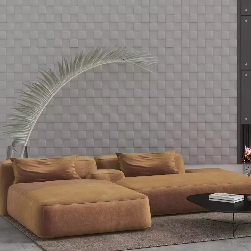 Blue Geometric 3D Wall Sticker Modern Minimalist Living Room Bedroom Decoration Fashion