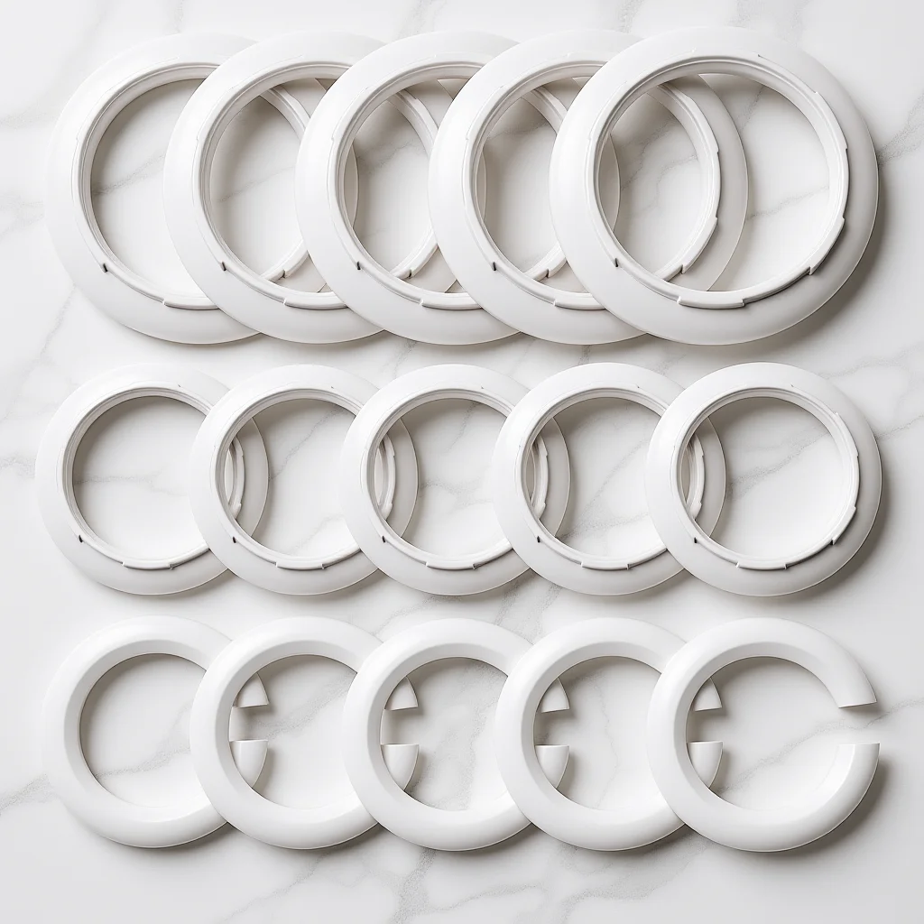 

15Pcs Lamp Shade Adapter Ring Set Plastic Retaining Collar for E14 E27 Bulb Holders Repair Kit Compatible with Desk Floor Table