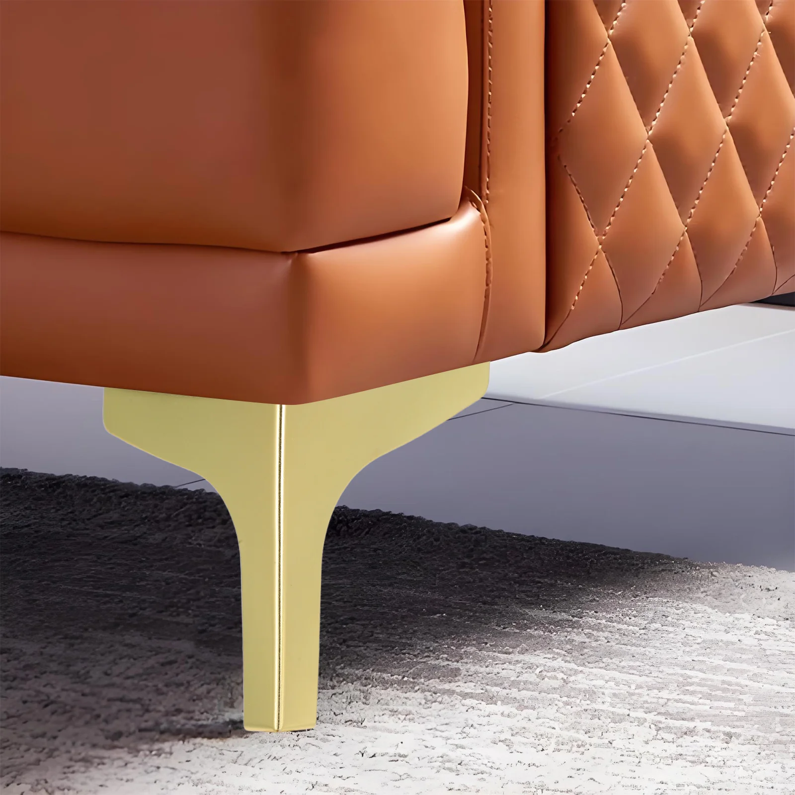 

2pcs Metal Furniture Legs 8 Inch Triangle Feet For Sofa Cabinet Chair Replacement Parts Stable Couch Legs Heavy Duty Furniture