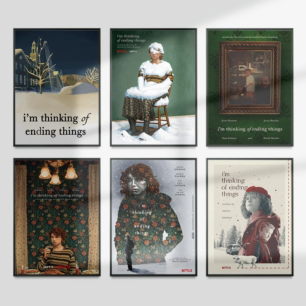 I'm Thinking Of Ending Things Movie Print Art Poster Film Wall Stickers Modern Decor Canvas Painting