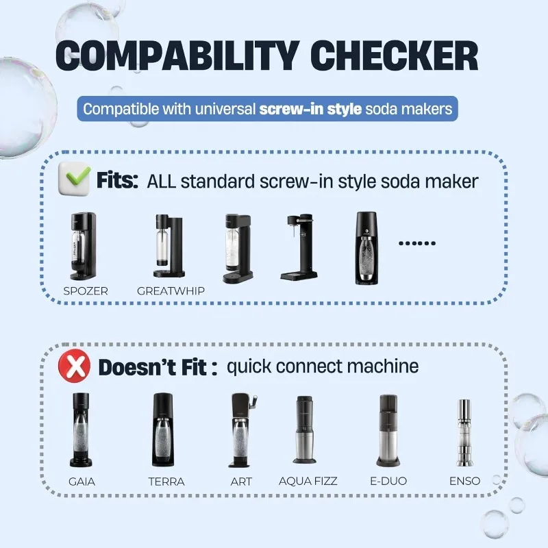 أسطوانة ثاني أكسيد الكربون سعة 60 لترًا لـ Sodastream، كربونات التبادل المتوافقة مع أجهزة صانع الصودا، التكيف: FIZZ، لمسة واحدة #2