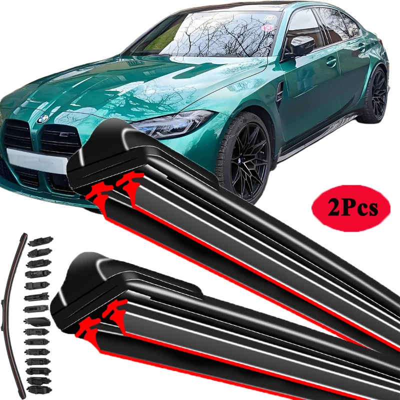 

For BMW M3 E90 E91 E92 E93 F80 G20 M340i xDrive 2010 2011 2012 2014 2015 2018 2019 2020 Double Rubber Car Windshield Wiper Blade