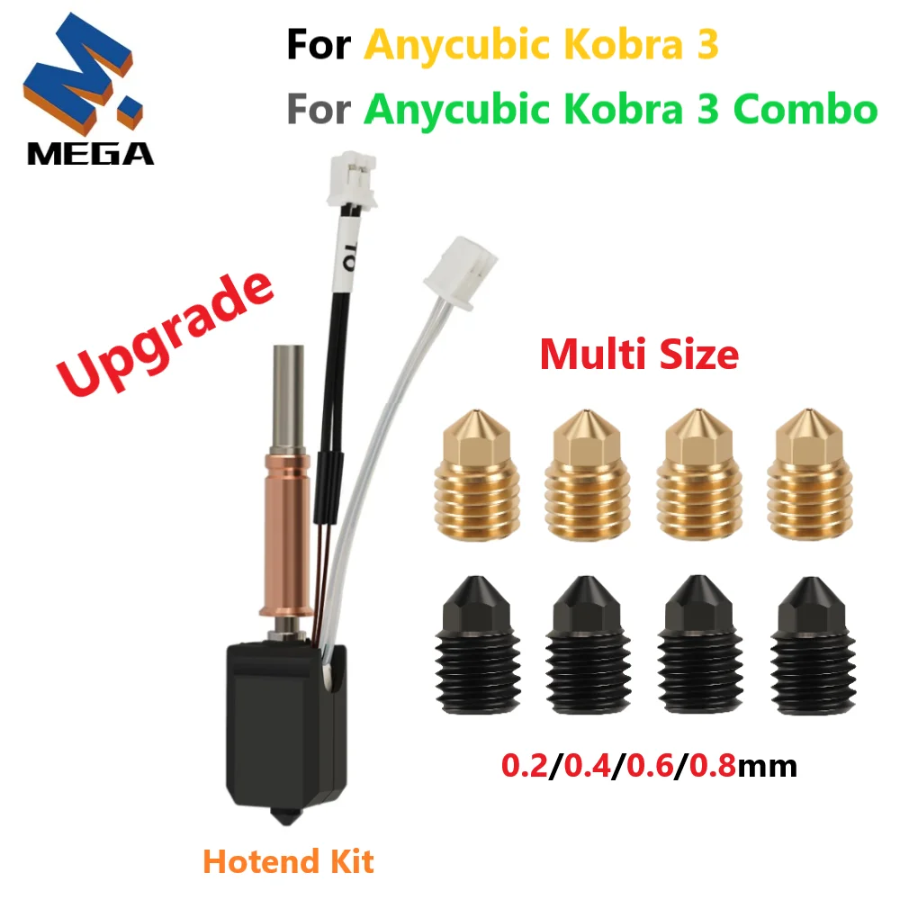 

For Anycubic Kobra 3 / 3 Combo Ceramic Hotend Nozzle 3D Printer Accessories
