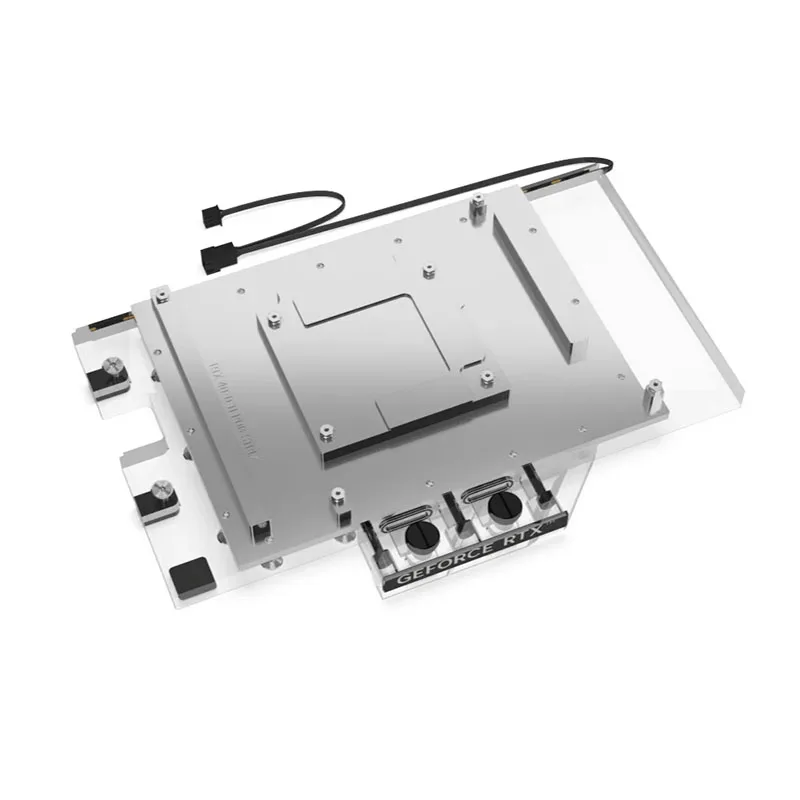 Alphacool Eisblock Aurora Acrylic Water Block Compatible Asus ROG Strix GeForce RTX 4070 Ti OC Card Cooler