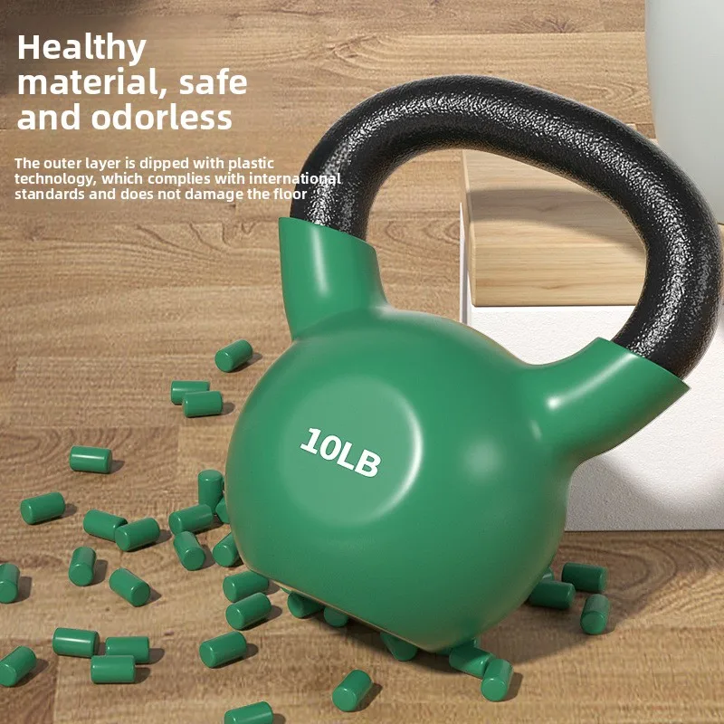 Solid Cast Iron Kettlebell for Men's Fitness Women's Personal Training Home Competition Equipment for Hip Lift Durable Steel